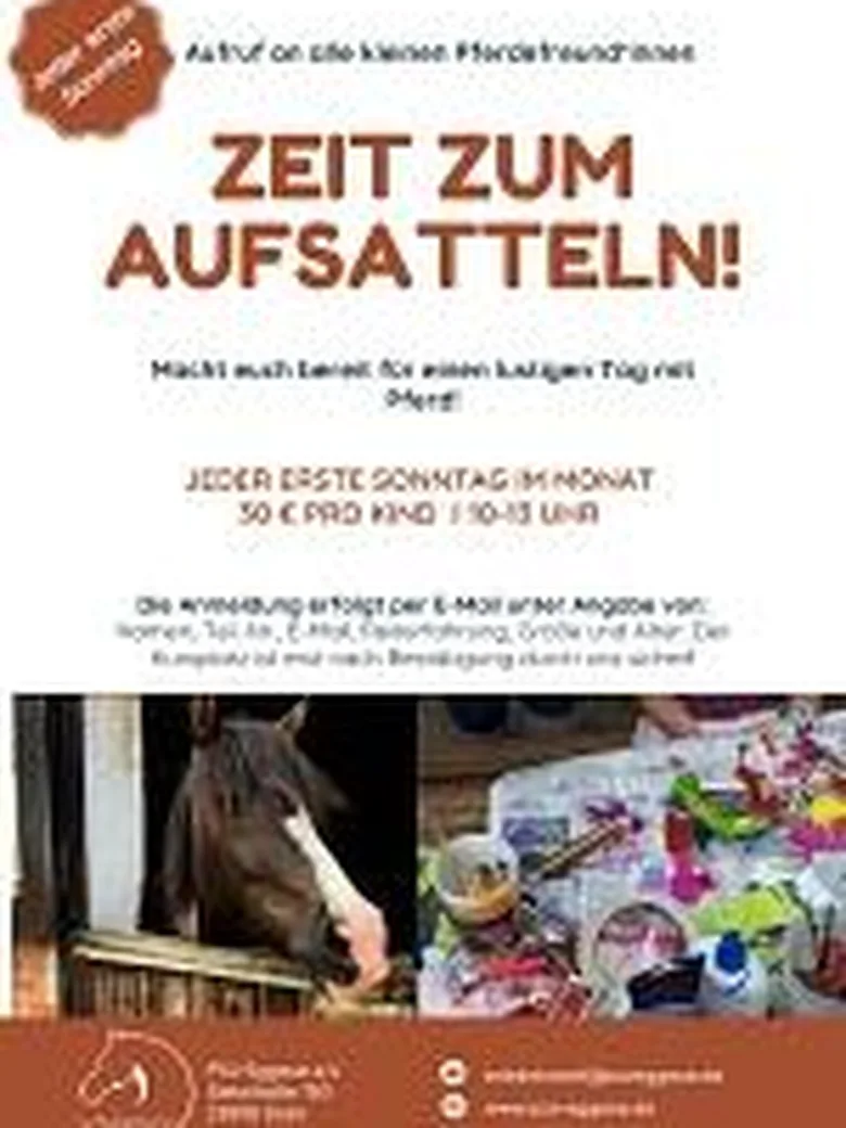 Zeit zum Aufsatteln!