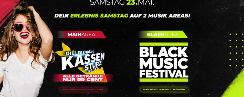 KASSENSTURZ vs. BLACK MUSIC FESTIVAL | 2 AREAS