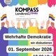 Podiumsdiskussion „Wehrhafte Demokratie"