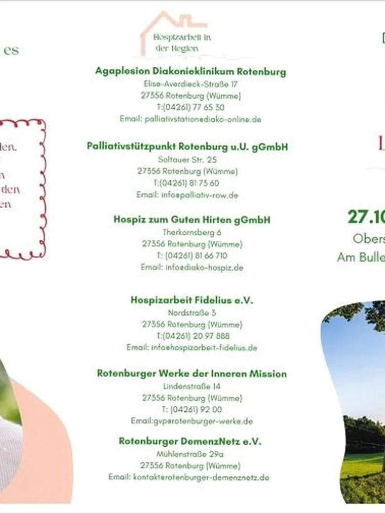 Wege in der letzten Lebensphase