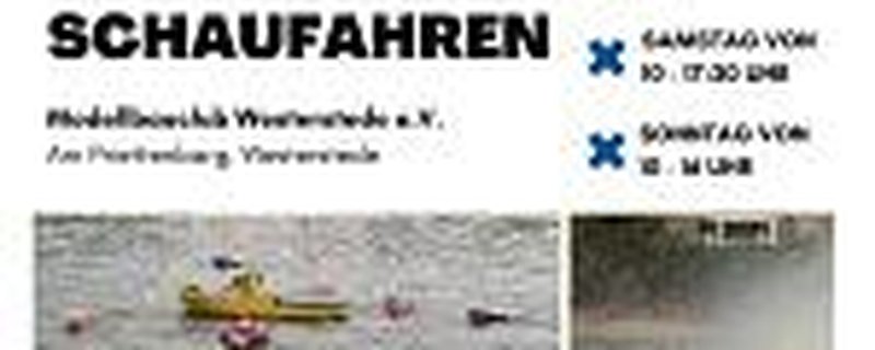 Modellbau-Treffen und Schaufahren
