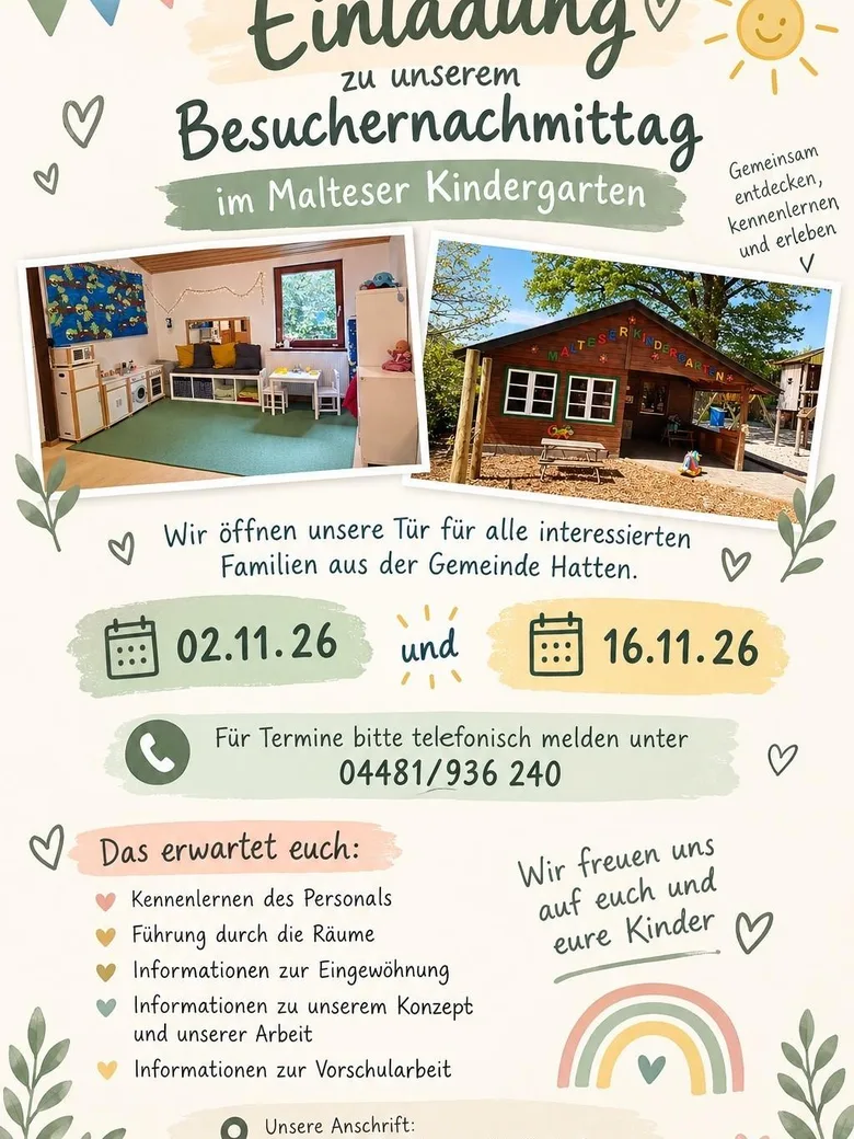 Besuchernachmittag im Malteser Kindergarten