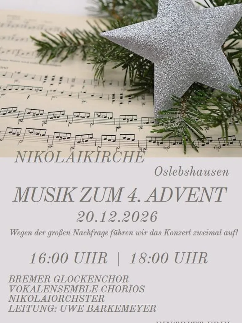 Musik zum 4. Advent - 16:00 Uhr Termin
