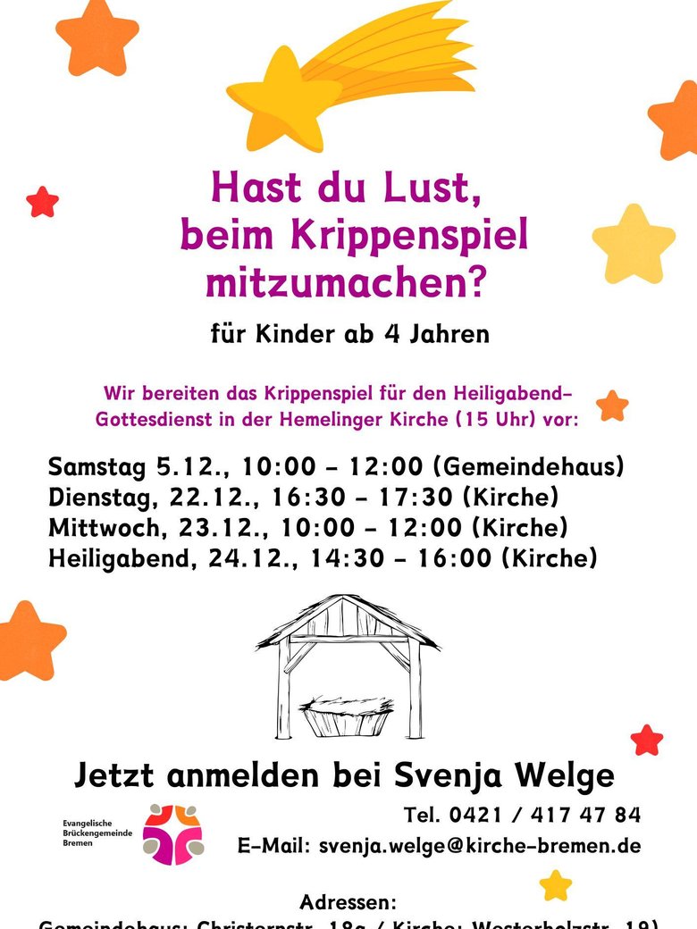 Krippenspielprobe
