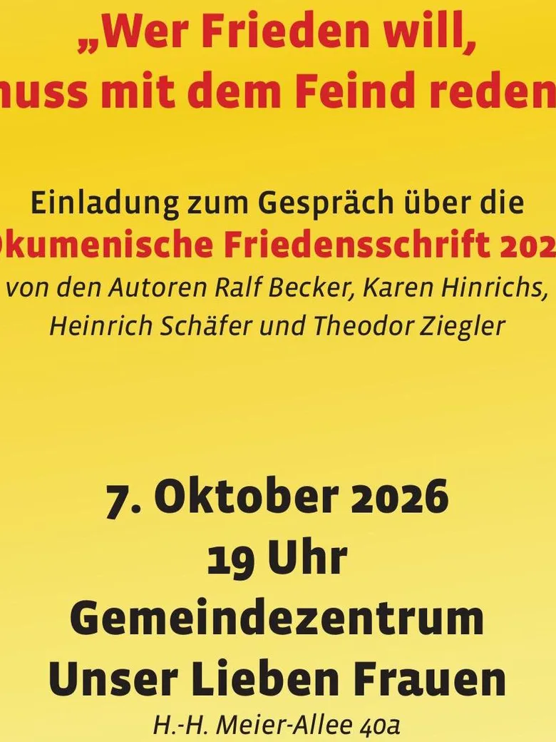 Wer Frieden will, muss mit dem Feind reden