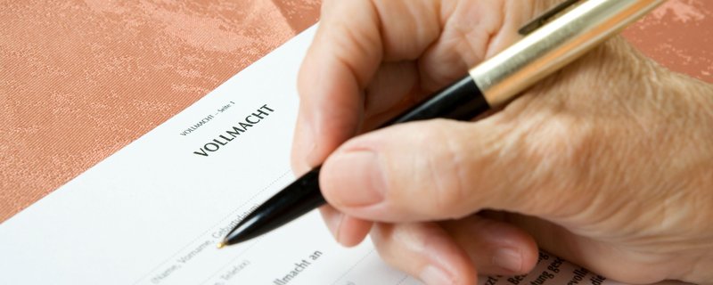 Informationsveranstaltung zur Vorsorgevollmacht