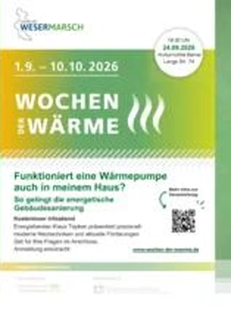 Infoabend im Rahmen der "Wochen der Wärme" in der Kulturmühle Berne