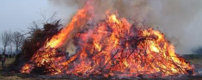 Osterfeuer in Weserdeich/Ranzenbüttel