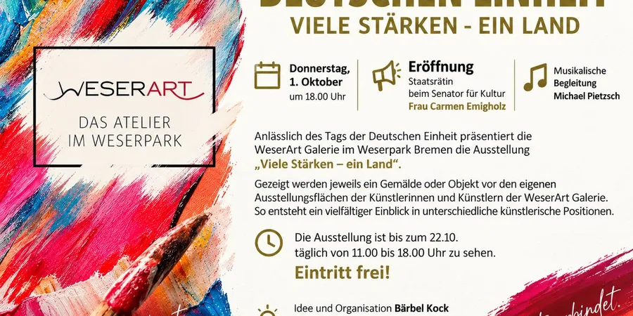 WeserArt zeigt „Viele Stärken – ein Land“